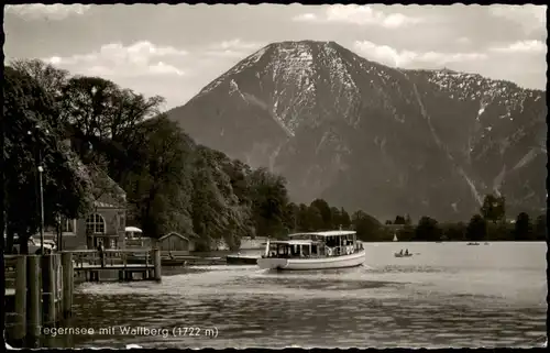 Ansichtskarte Tegernsee (Stadt) Tegernsee mit Wallberg (1722 m) 1956