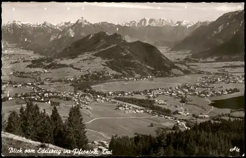 Ansichtskarte Pfronten (Allgäu) Blick vom Edelsberg Panorama-Ansicht 1960