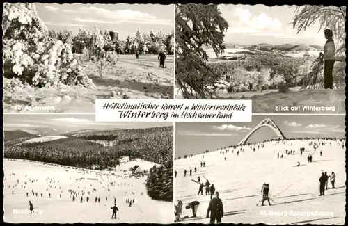 Ansichtskarte Winterberg Mehrbild-AK Winter Motive Hochsauerland 1960