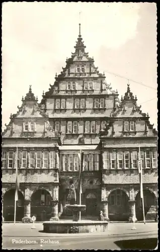 Ansichtskarte Paderborn Rathaus 1960