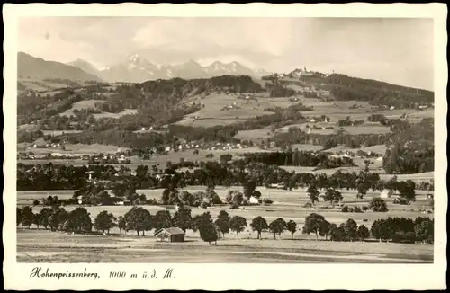 Ansichtskarte Hohenpeißenberg Ortsansicht Panorama 1954