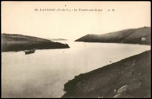 CPA Lannion Le Yaudet vers la mer 1926