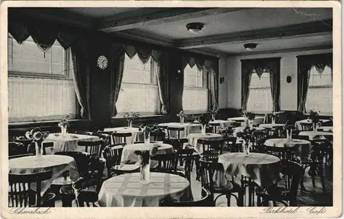 Ansichtskarte Schwabach Parkhotel Schwabach - Saal 1929