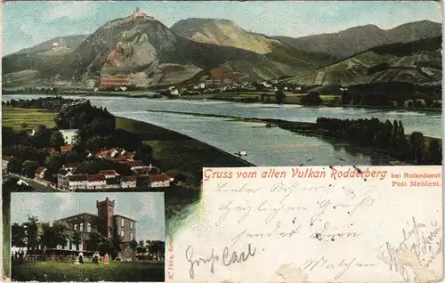 Rolandseck-Remagen Gruss vom alten Vulkan Rodderberg - 2 Bild 1904