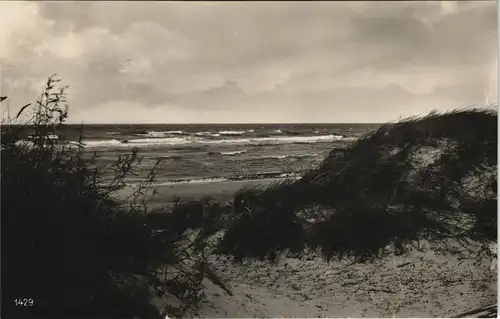 Ansichtskarte Ahlbeck (Usedom) Strand und Dünen 1931