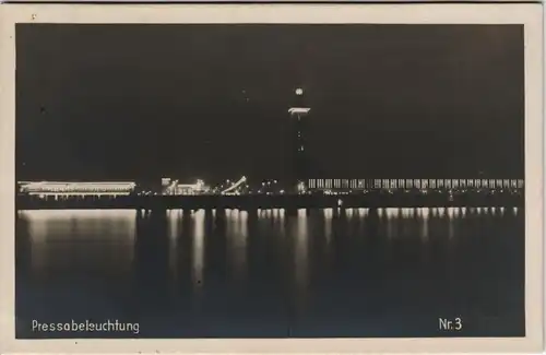 Ansichtskarte Deutz-Köln Düx Presse - Messe bei Nacht 1928