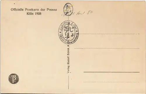 Ansichtskarte Deutz-Köln Düx Presse - Messe bei Nacht 1928