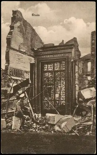 CPA Etain Ansicht 1. Weltkrieg Grande Guerre I. 1915