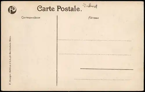 Postkaart Brüssel Bruxelles Square du Petit Sablon 1920