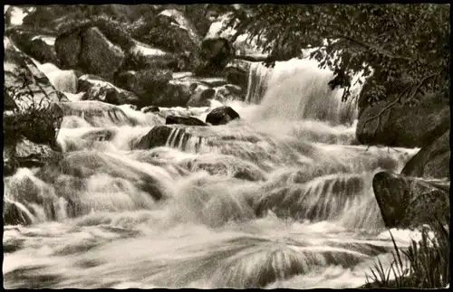 Ansichtskarte Braunlage Umlandansicht mit Wasserfall Bode - Wasserfälle 1970
