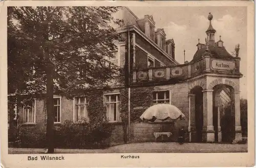 Ansichtskarte Bad Wilsnack Kurhaus, Sonnenschutz 1925
