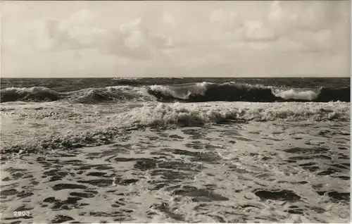 Ansichtskarte .Mecklenburg-Vorpommern Ostsee/ Baltic Sea - Wellenspiel 1928