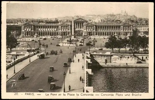 Paris Place de la Concorde Platz der Eintracht Concord Place 1935