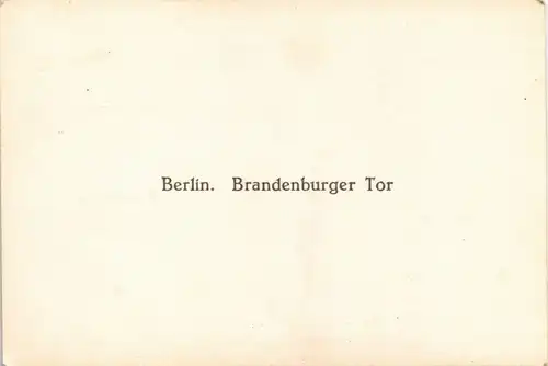 Sammelkarte Mitte-Berlin Brandenburger Tor Foto-Ansicht 1940