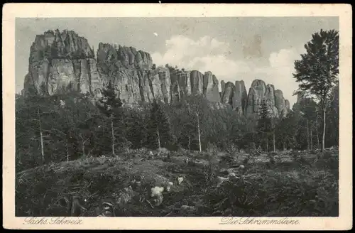Bad Schandau Schrammsteine Felsformation Sächsische Schweiz 1936