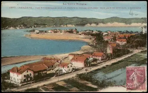 Hendaye Hendaia VUE SUR LA POINTE D HENDAYE-PLAGE SUR LA RIVE OPPOSÉE 1937