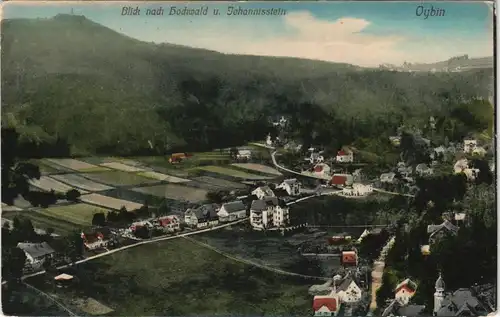 Ansichtskarte Oybin Blick nach Hochwald u. Johannisstein 1910