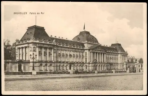 Brüssel Bruxelles Palais Royal du Roi 1914   1. Weltkrieg als Feldpost gelaufen