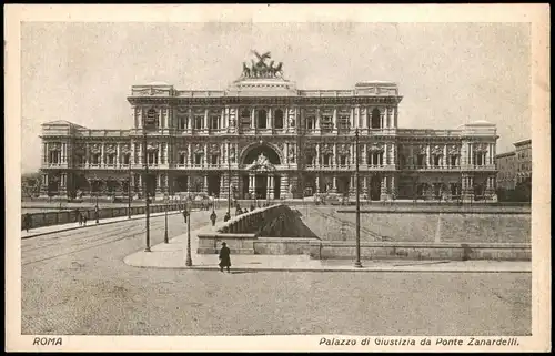 Cartoline Rom Roma Palazzo di Giustizia da Ponte Zanardelli 1920