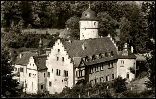 Ansichtskarte Mespelbrunn Wasserschloss im Spessart 1968