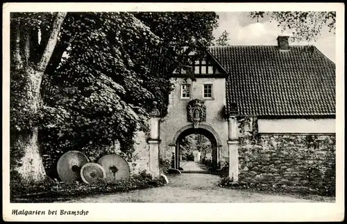 Ansichtskarte Bramsche Partie am Malgarten bei Bramsche 1960