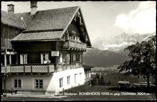 Ansichtskarte Rohrmoos Partie am Berggasthof Winterer geg. Dachstein 1960