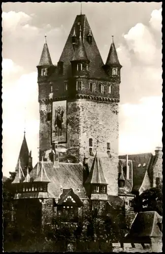 Cochem Kochem BURG COCHEM a. d. Mosel mit Christophorus-Bild 1960