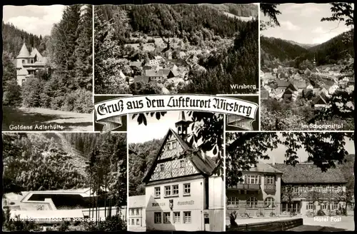 Wirsberg (Oberfranken)  Goldene Adlerhütte, Schwimmbad, Hotel Post uvm. 1957