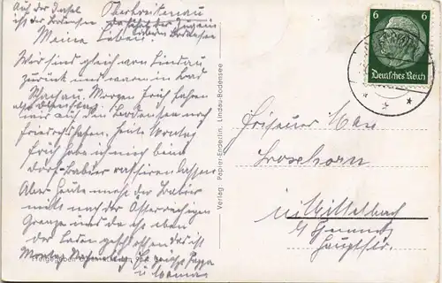 Ansichtskarte Lindau (Bodensee) Luftbild 1938