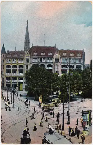 Ansichtskarte Mitte-Berlin Kutschen Spittelmarkt 1912