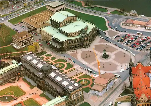 Ansichtskarte Dresden Luftbild: Semperoper 2000
