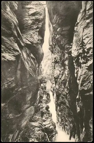 St. Johann im Pongau  Lichtensteinklamm, Wasserfall Waterfall River Falls 1910