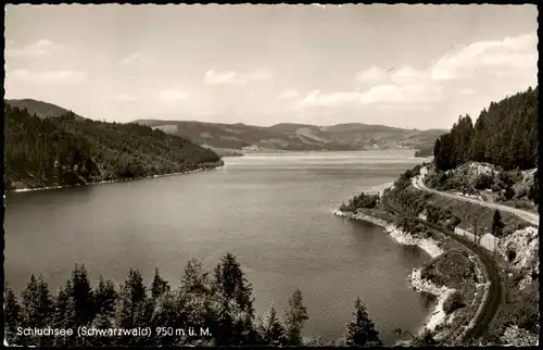 Ansichtskarte Schluchsee Schluchsee (Schwarzwald) Panorama Blick 1958