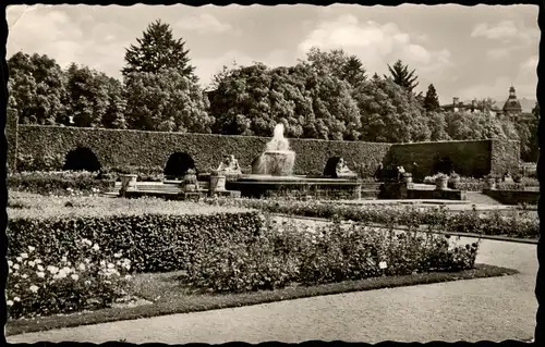 Ansichtskarte Baden-Baden Park Gönner-Anlage 1954
