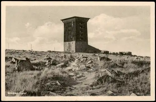 Ansichtskarte Ilsenburg (Harz) Brocken-Hotel Brocken (Harz) 1955