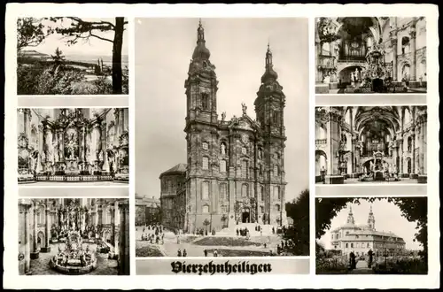 Bad Staffelstein Wallfahrtskirche Basilika Vierzehnheiligen Mehrbildkarte 1960