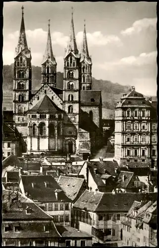 Ansichtskarte Bamberg Stadt Partie am Dom 1960