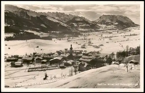 Ansichtskarte Reit im Winkl Panorama-Ansicht mit Kaisergebirge 1950