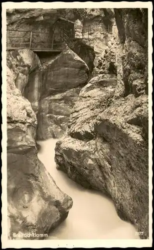 Ansichtskarte Tiefenbach-Oberstdorf (Allgäu) Breitachklamm 1953