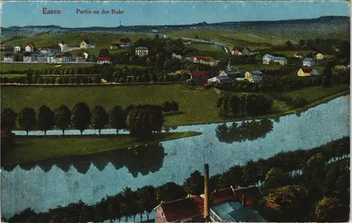 Ansichtskarte Essen (Ruhr) Partie an der Ruhr 1913