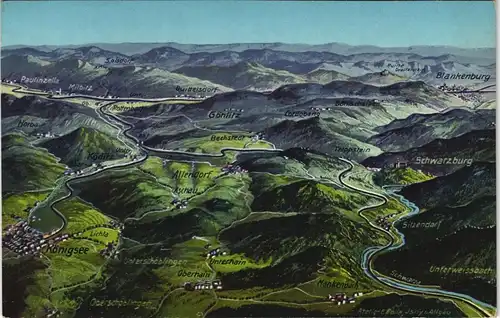 Schönau am Königssee Königssee und Umland Künstlerkarte Eugen Felle Isny 1912