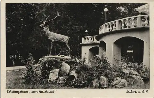 Ansichtskarte Alsbach (Bergstraße) Erholungsheim ZUm Hirschpark 1940