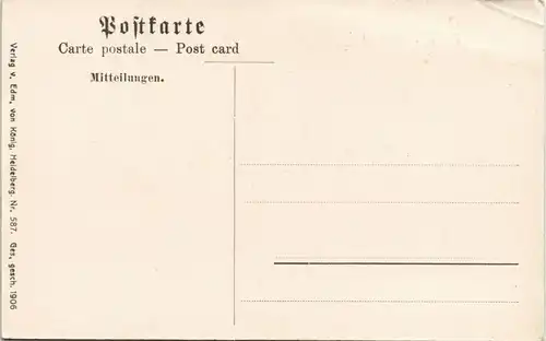 Ansichtskarte Oestrich-Winkel Schloss Johannisberg, Weinberg 1906