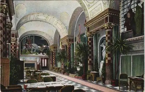 Ansichtskarte Wiesbaden Neues Kurhaus, Muschelsaal 1907