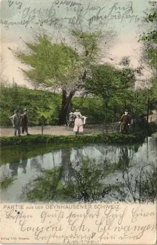 Ansichtskarte Bad Oeynhausen Kinder in der Oeyenhausener Schweiz 1905