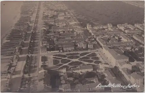 Cartoline Viareggio Italien Strand - Luftbild (Privatfotokarte) 1927