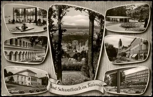 Bad Schwalbach Langenschwalbach Mehrbildkarte mit 7 Ortsansichten 1964