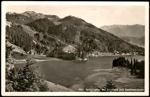 Spitzingsee-Schliersee Spitzingsee mil Rotwand und Sonnwendjoch 1953