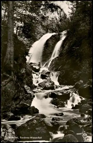 Ravenna-Wasserfall Ravenna-Wasserfall im Höllental, River-Falls 1950