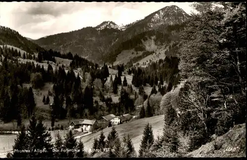 Ansichtskarte Pfronten (Allgäu) Partie am Gasthof Fallmühle im Achtal 1960